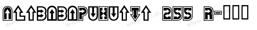 AlibabaPuHuiTi 255 R字体转换